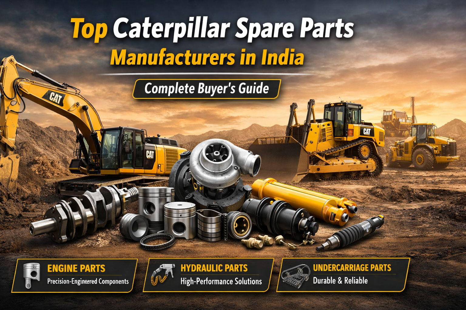 Top Caterpillar Spare Parts Manufacturers in India – Complete Buyer's Guide