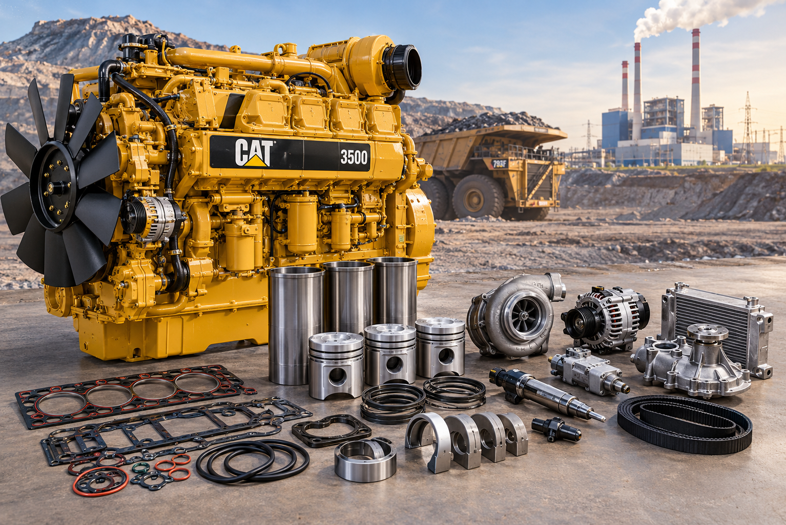 CAT 3500 series engine parts for mining and power generation applications